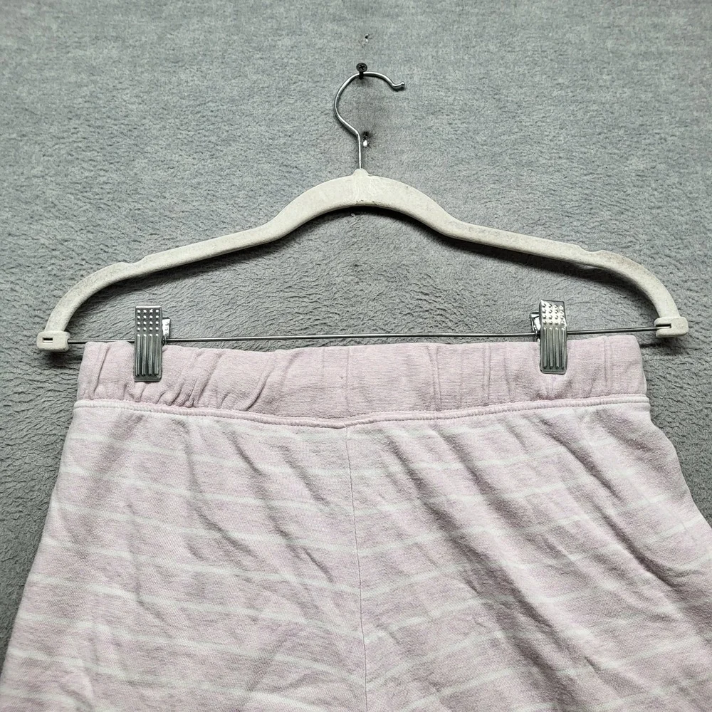 Nike Women Activewear Shorts XL Light Pink Striped‎ Logo 4.5
